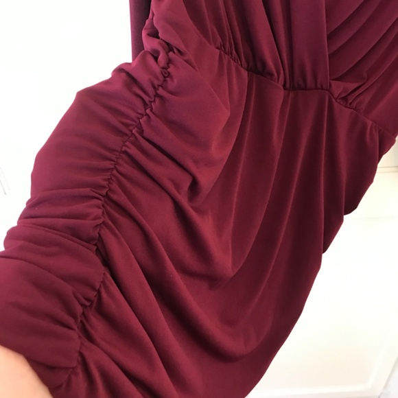 TORRID Lace Surplice V-Neck Blouse Ruched Top Burgundy Women’s Plus Size 2X - Picture 9 of 16